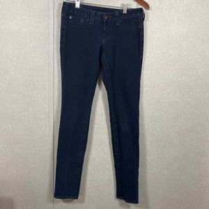 True Religion Rockstar Stella Low Rise Skinny Dark Wash Jeggings
